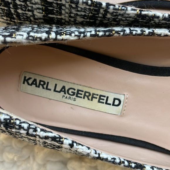Karl Lagerfeld | tweed ballet flats Size 7 Excellent used condition. - Picture 11 of 11
